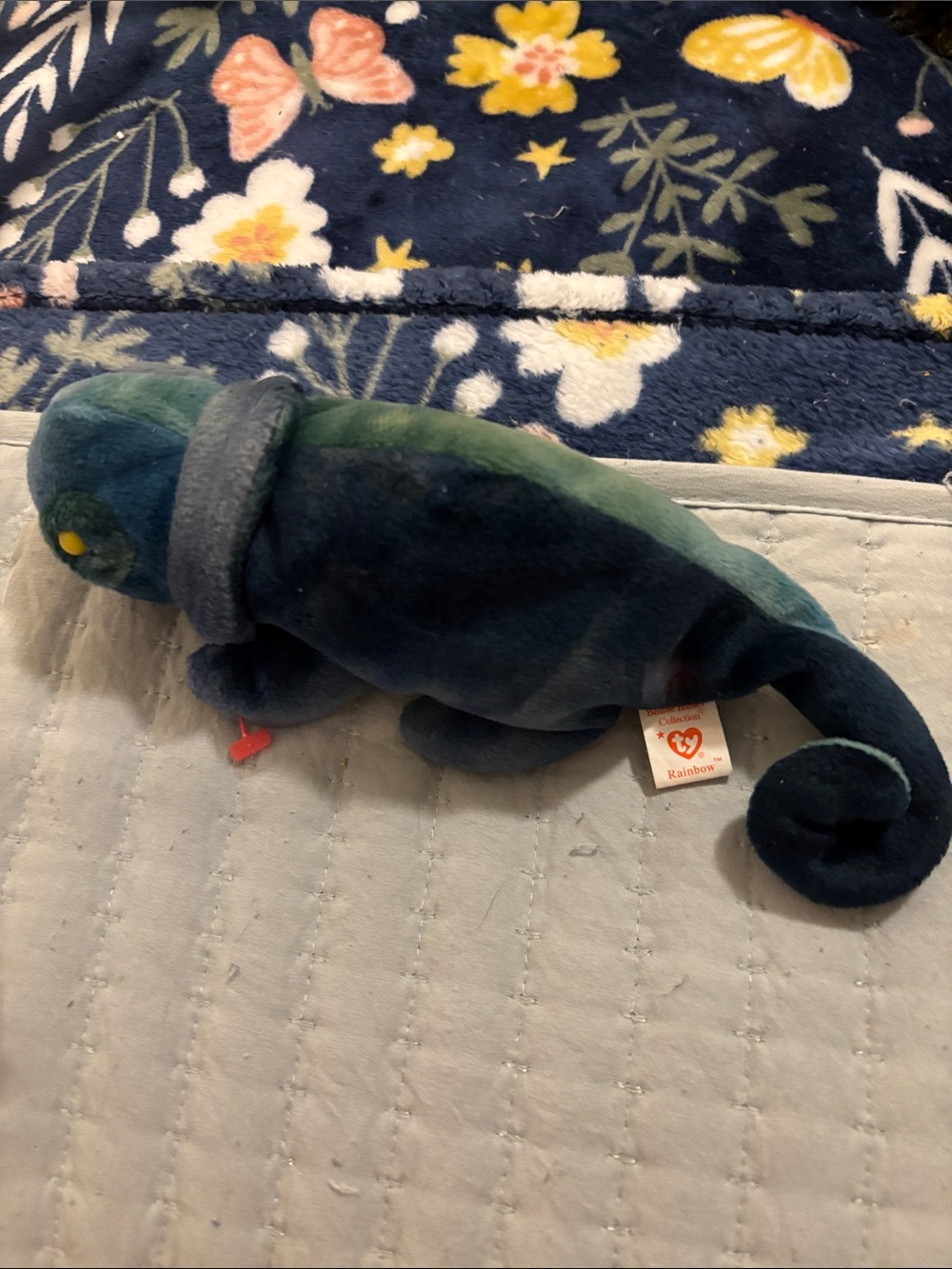 Ivy the tye dye Iguana TY Beanie Baby. Original release